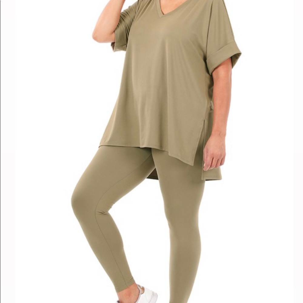 Comfy Set Khaki Plus Size New with no Tag